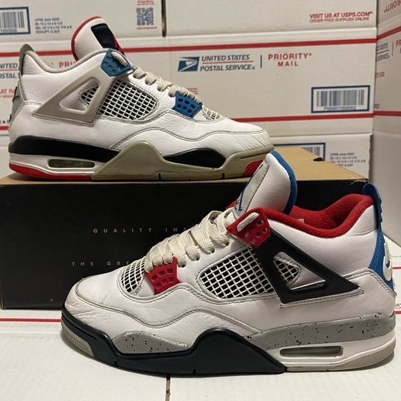 Nike Air Jordan 4 Retro SE “What the 4” 2019 - Sneakers Shoes footwear hype - Picture 6 of 7
